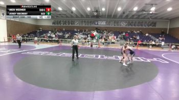 100 lbs Semifinal - Josey Secrest, Harding County vs Meri Werner, Chadron Girls