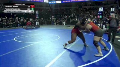 235 lbs Consi Of 8 #2 - Ashley Wafer, Lakewood (SS) vs Jasmin Taulanga, Corona (SS)