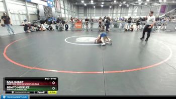 92 lbs Cons. Round 1 - Benito Medelez, Hermiston Wrestling vs Kael Bailey, Deer Park Ironman Wrestling Club