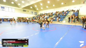 110 lbs Cons. Round 5 - Leila Witzerman, Peninsula vs Asia Rialmo, Yucca Valley Wrestling