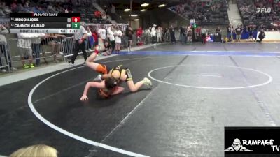 110 lbs Cons. Round 1 - Cannon Vajnar, Hays WC vs Judson Jobe, Bonner Springs