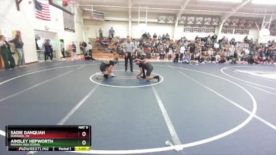126 lbs Cons. Round 3 - Ainsley Hepworth, Marana High School vs Sadie Danquah, Durango, CO