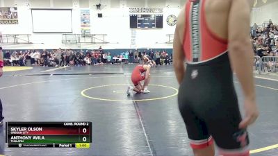 150 lbs Cons. Round 2 - Anthony Avila, Tualatin vs Skyler Olson, Oregon City