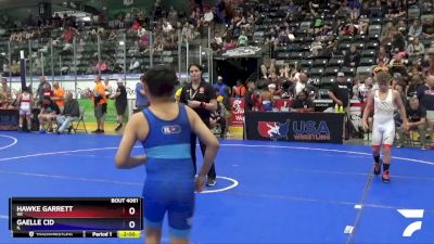 108 lbs Champ. Round 1 - Hawke Garrett, WI vs Gaelle Cid, IL