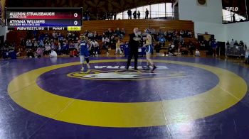 160 lbs Cons. Semi - Allison Strausbaugh, Alfred State vs Atiyana Williams, Western New England