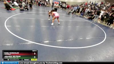 110 lbs Cons. Round 3 - Kaeli Gonzalez, California vs Arianna Beltran, Global Wrestling Club