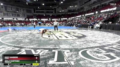 145 lbs Cons. Semi - Benji Martinez, Timberline vs Akio Sanders, Nampa