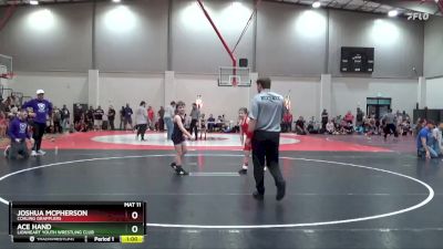 90 lbs Quarterfinal - Ace Hand, Lionheart Youth Wrestling Club vs Joshua McPherson, Coaling Grapplers