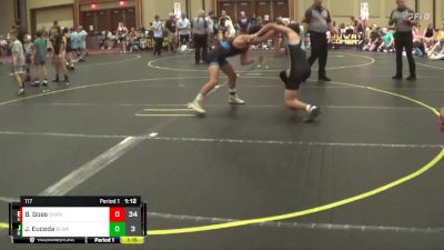 117 lbs Semis & 1st Wrestleback (8 Team) - Jason Euceda, BlueWave vs Braedon Goes, Smitty`s Barn