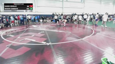 139 lbs Final - Kaden Hensley, Indiana Outlaws Black-HS vs Mason Comegys, Rebellion-HS
