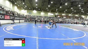 120 lbs Quarterfinal - Josiah Clark, Daniel Cormier Wrestling Academy vs Dominick Palmas, Myrtle Point Mat Club