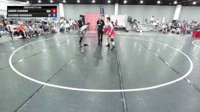 165 lbs James Hansen, Team Idaho vs Cayden Goudeau, Team Louisiana