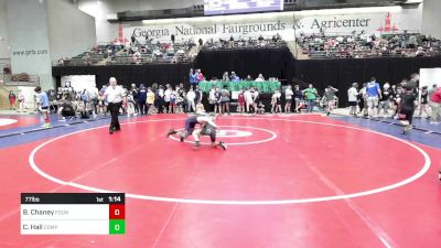 77 lbs Round Of 16 - Bryson Chaney, Foundation Wrestling vs Chanse Hall, Compound Wrestling