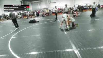 157 lbs Quarterfinal - Evan Thomas, Ware County vs Cristopher Nonthe, Longwood Wrestling Club