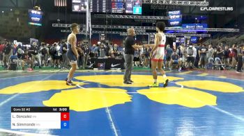 160 lbs Cons 32 #2 - Lorenzo Gonzalez, Washington vs Nathan Simmonds, Minnesota