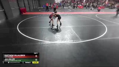 63 lbs Cons. Round 4 - Jax Miller, Mollitium Wrestling Club vs Matthew Villalobos, New Holstein