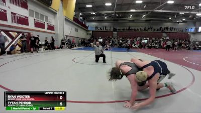 190 lbs Champ. Round 2 - Tytan Penrod, Joseph City High School vs Ryan Wooten, Desert Ridge High School