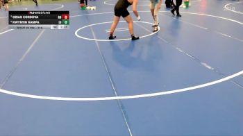 215 lbs Quarterfinal - Ozias Cordova, Roosevelt Mustangs vs Kwyntin Kampa, Lyons-Decatur Northeast