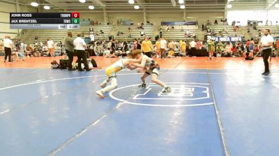 106 lbs Rr Rnd 2 - John Ross, Triumph Blue - HSB vs Jax Brentzel, TDWC Maniacs Grey - HSB