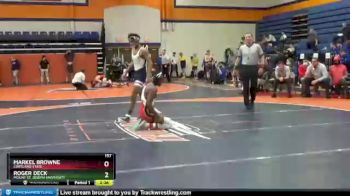 157 lbs Champ. Round 1 - Markel Browne, Cortland State vs Roger Deck, Mount St. Joseph University