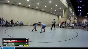 120 lbs Round 6 (10 Team) - Matthew Velasco, Somerset Academy vs Logan Maurer, Shamrocks Wrestling