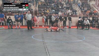 80_B lbs Round Of 16 - Hayden Shaffer, Mechanicsburg vs Maxton Mercadante, Dallas