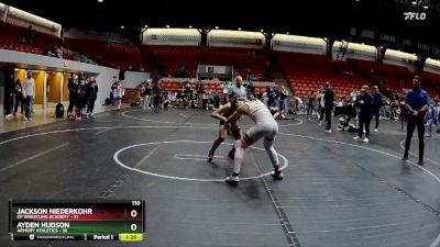 110 lbs Finals (2 Team) - Jackson Niederkohr, CP Wrestling Academy vs Ayden Hudson, Armory Athletics