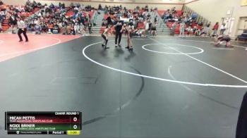 77 lbs Semifinal - Micah Pettis, Team Aggression Wrestling Club vs Noxx Briner, Blaine Barracudas Wrestling Club