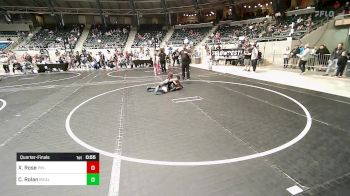 83 lbs Quarterfinal - Xavier Rose, Pin-King All Stars vs Creed Rolan, Mcalester Youth Wrestling