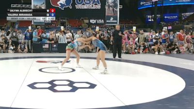 105 lbs Champ. Rd Of 32 - Dilynn Albrecht, Wisconsin vs Valeria Miranada, California