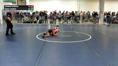 75 lbs Round Of 32 - Connor Dobson, PA vs Noah Lagman, CA