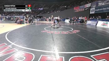 5A Boys 215 lbs Champ. Round 1 - Dorian Tipton, Mountain View Boys vs Dylan Pascua, Hillsboro Boys