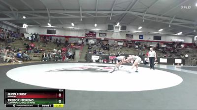 133 lbs Cons. Round 4 - Jevin Foust, Newman vs Trebor Moreno, Colorado School Of Mines