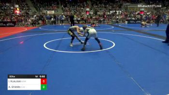 80 lbs Consolation - Izaak Kukulski, Bay County RoadRunners vs Aiden Shields, Valley Center