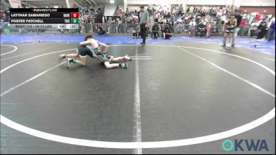 70-73 lbs Quarterfinal - Laythan Samaniego, Darko Valley Wolf Pack vs Foster Patchell, Texans Wrestling Club