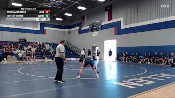 126 lbs Round 3 (3 Team) - Joshua Brooks, Allen vs Victor Matos, Conroe Woodlands College Park