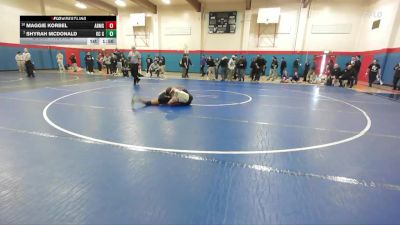 Girls 115 lbs Champ. Round 1 - Shyrah McDonald, King City Girls vs Maggie Korbel, Mitty Girls