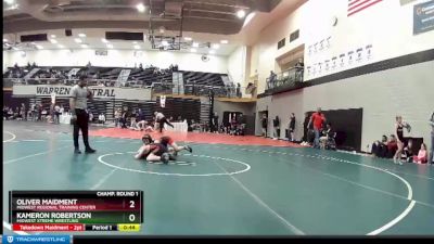 84 lbs Champ. Round 1 - Kameron Robertson, Midwest Xtreme Wrestling vs Oliver Maidment, Midwest Regional Training Center