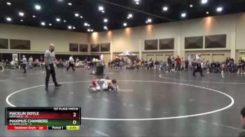 65 lbs Finals (2 Team) - Macklin Doyle, Iowa Gold vs Maximus Chambers, Alabama Elite