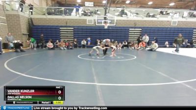 50 lbs Champ. Round 1 - Vander Kunzler, 208 Badgers vs Dallas Nelson, Homedale WC