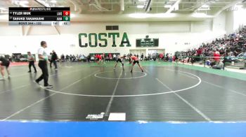 132 lbs Cons. Round 2 - Tasuke Takahashi, Alhambra vs Tyler Muk, Lakewood