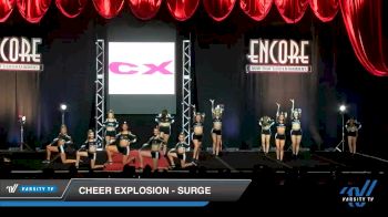 Cheer Explosion - Surge [2019 Senior - D2 - Small 3 Day 2] 2019 Encore Championships Houston D1 D2