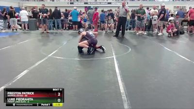 110 lbs Round 4 (6 Team) - Preston Patrick, Georgia United vs Luke Piedrahita, Finger Lakes Elite