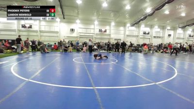 S-96 lbs Round Of 16 - Phoenix Peters, OH vs Landon Newbold, OH
