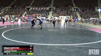 220 lbs Quarterfinal - Charles Adams, Montevallo vs Wesley McMichael, Cleburne County