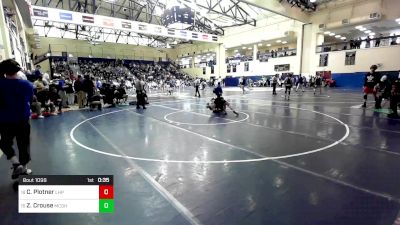 133 lbs Consi Of 16 #2 - Clinton Plotner, Lake Highland Prep vs Zane Crouse, Bishop McDevitt-Harrisburg