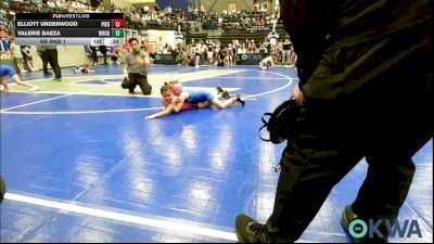 55 lbs Rr Rnd 1 - Elliott Underwood, Piedmont vs Valerie Baeza, Woodward Youth Wrestling