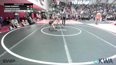 67 lbs Rr Rnd 1 - Liliana Guerrero, Brushy Wrestling Club vs Lacie McCutcheon, Berryhill Wrestling Club