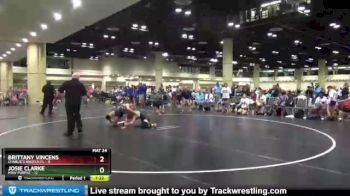 114 lbs Quarters & Wb (16 Team) - Josie Clarke, MXW Purple vs Brittany Vincens, Charlie`s Angels-FL