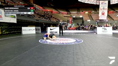 Cadet Boys Lower - 106 lbs Cons. Round 5 - Zane Hernandez, Silver Creek WC vs Bryan Del Angel